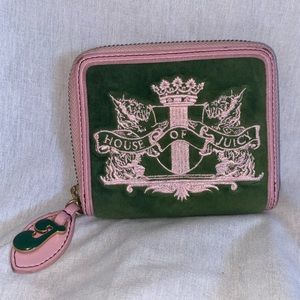 Green and Pink Juicy Couture Wallet